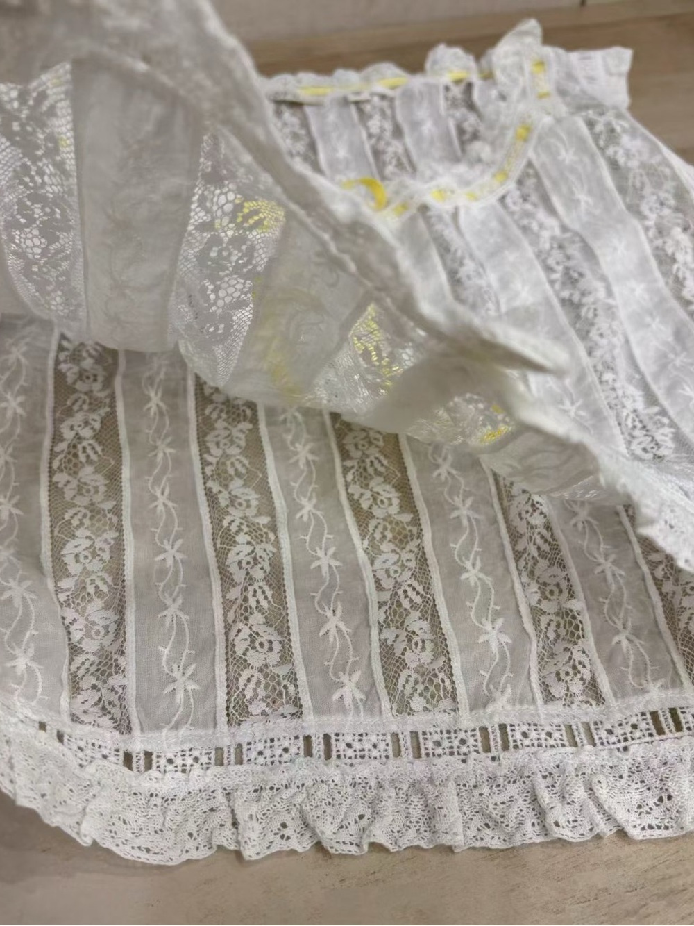 Doen Vetiver Organic Cotton Voile Top Salt, S M - Picture 4 of 8
